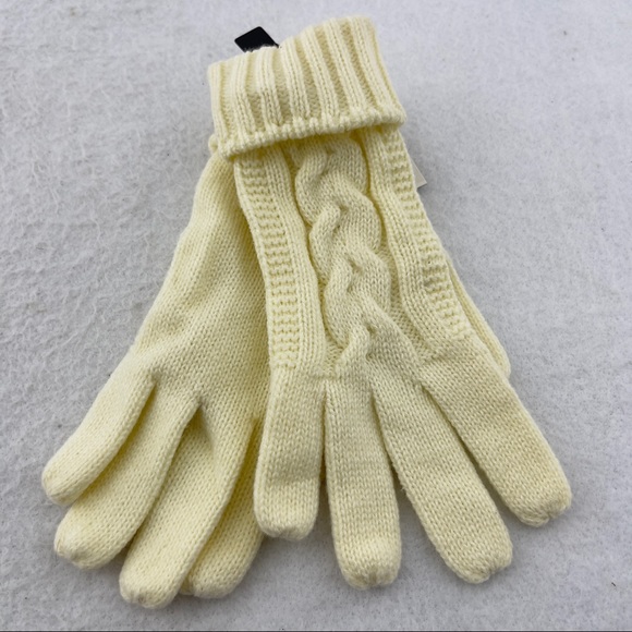 Vintage Isotoner Aris 115 Knit Ivory One Size Gloves - Picture 4 of 9